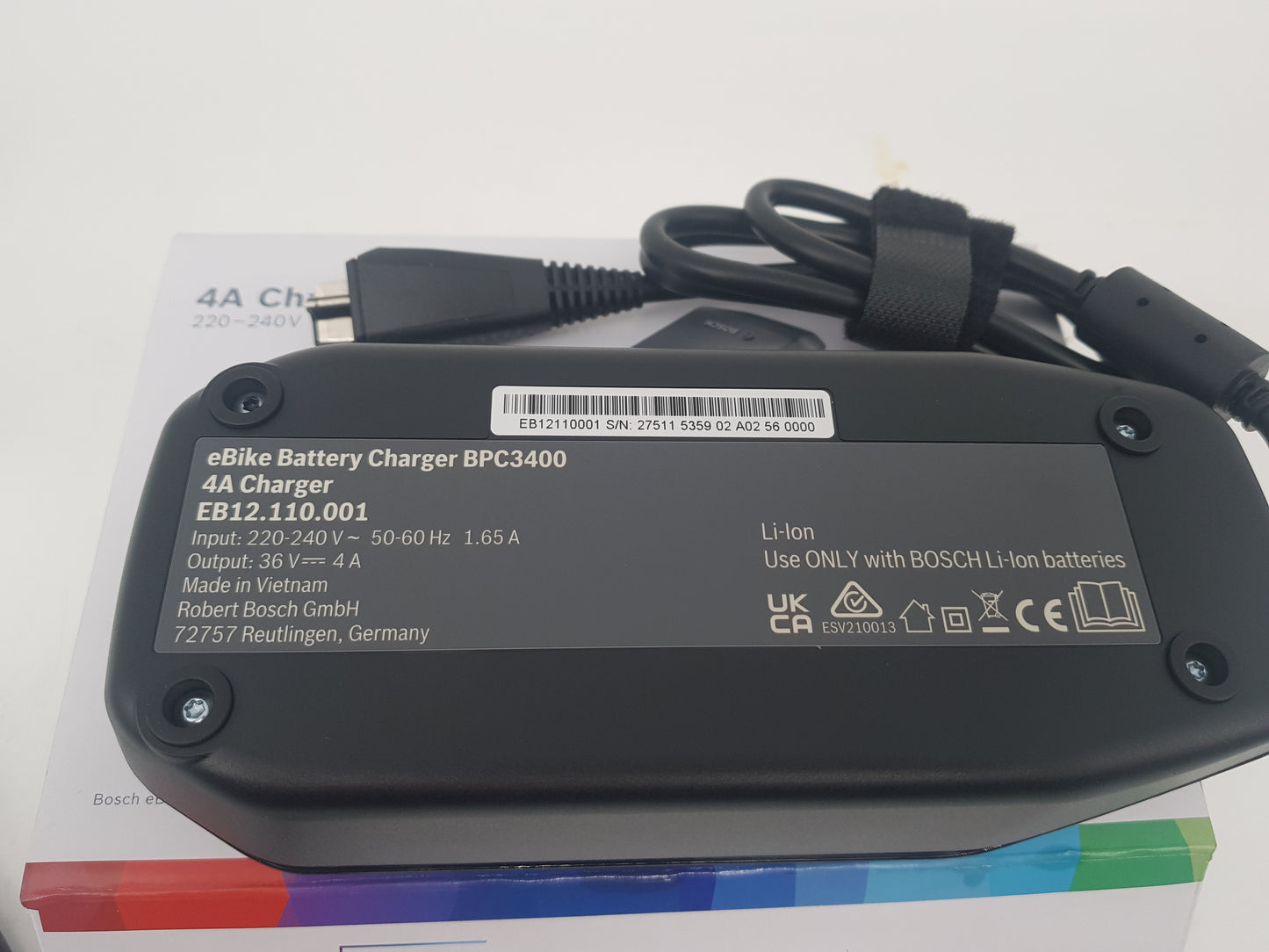 Ladegerät Battery Charger Bosch E-Bike Model: BPC 3400; 800 int.