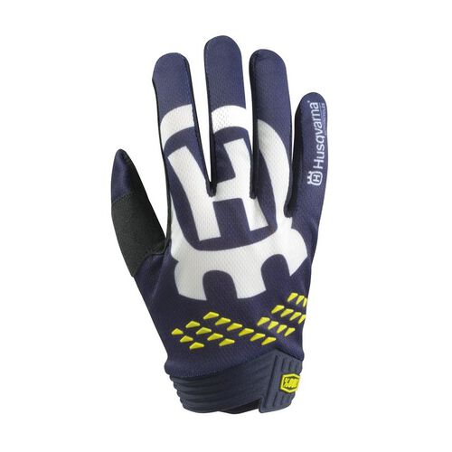 100% ITrack Railed Gloves blue Handschuhe