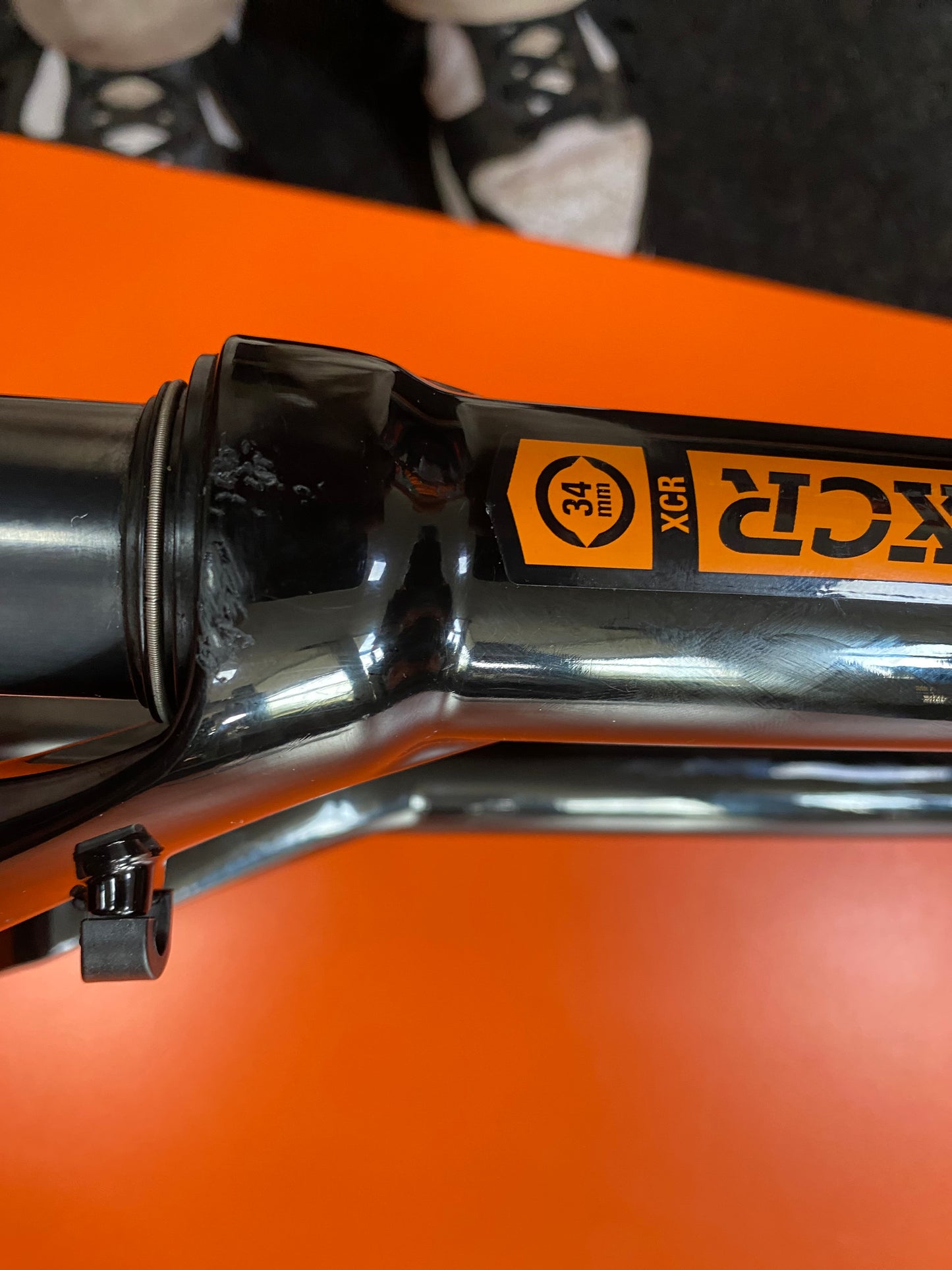 SrSuntour suspension fork air SF18-XCR34-DS-AIR-BOOST, 27.5", tapered, 80mm, 15x110