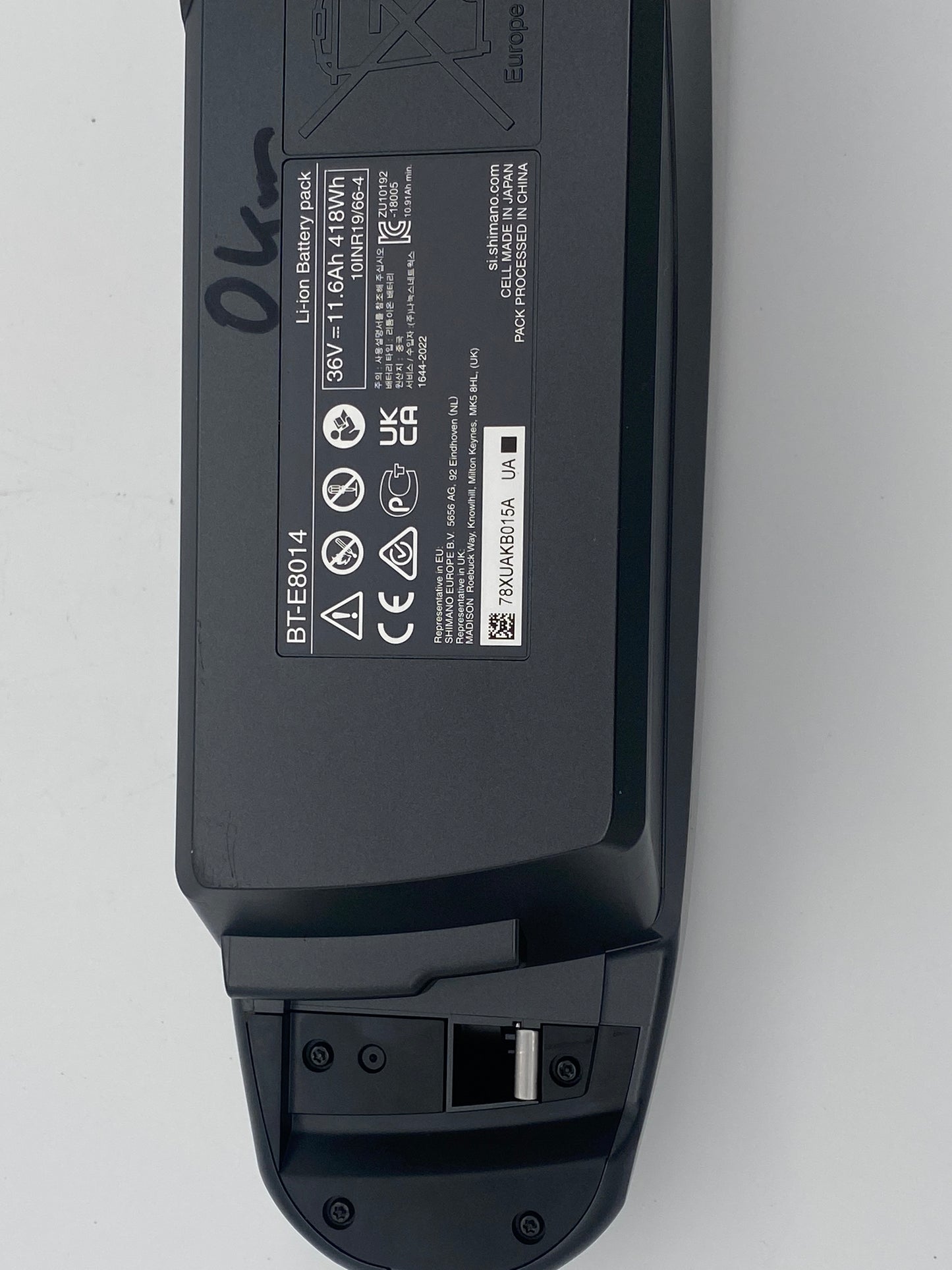 Shimano Steps BT-E8014 418Wh 11,4Ah 36V Rahmenakku EBike Batterie NEU 0km