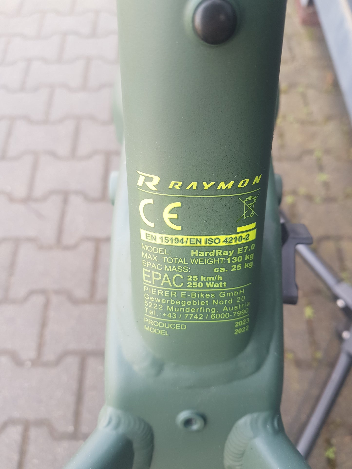 Raymon HardRay E 7.0 Rahmen E-Bike MTB Fahrradrahmen 29 Zoll