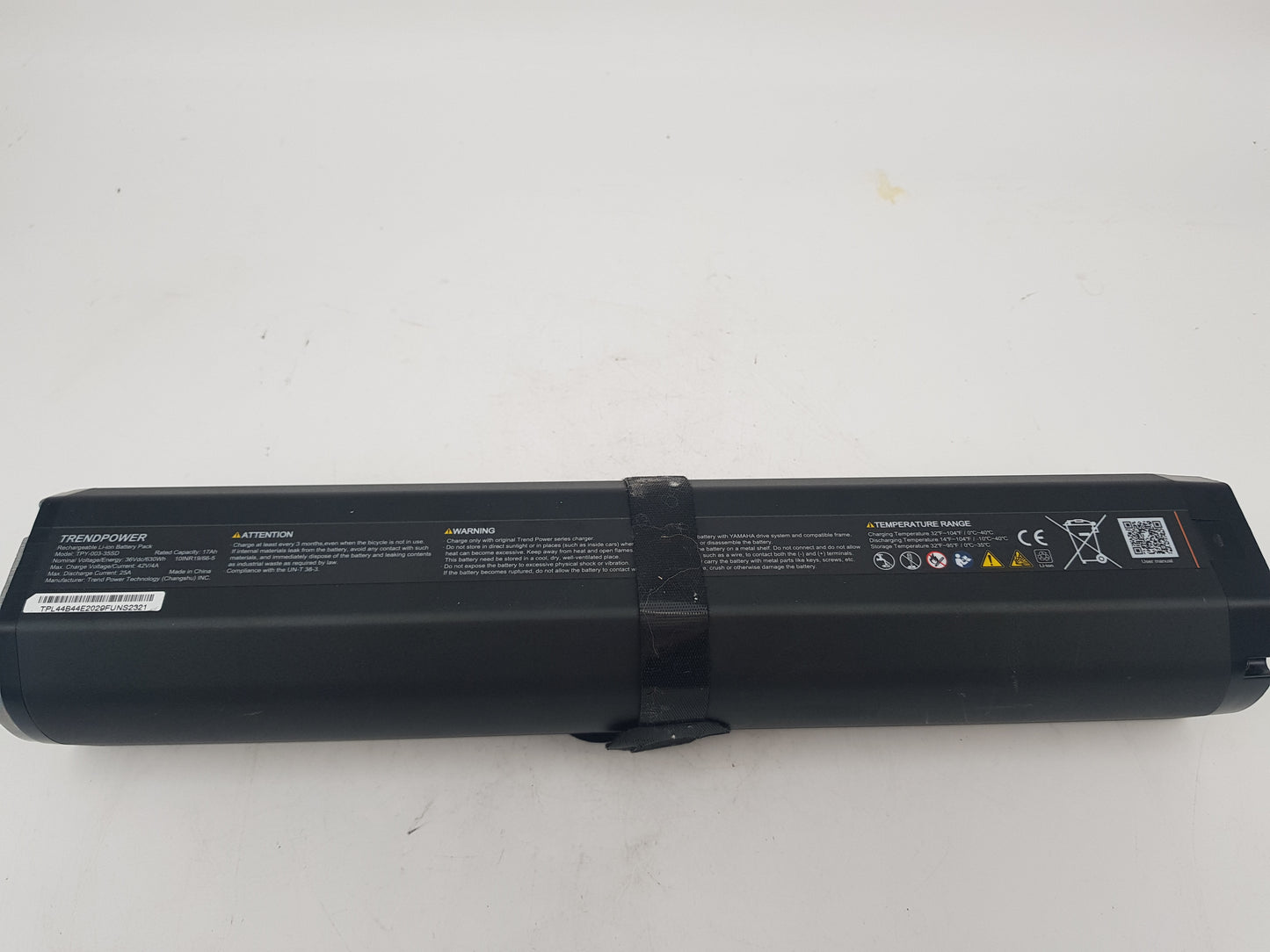 Trendpower TPY-003-35SD Shimano E-Bike Akku Battery 36V, 630Wh, 17Ah Intube;2321 int.