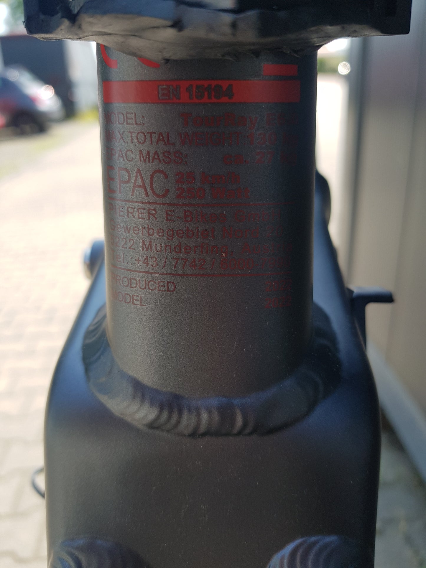 Raymon Tour Cross Ray E 6.0 Rahmen Gr. XS; AV7600; Nr.3 intern