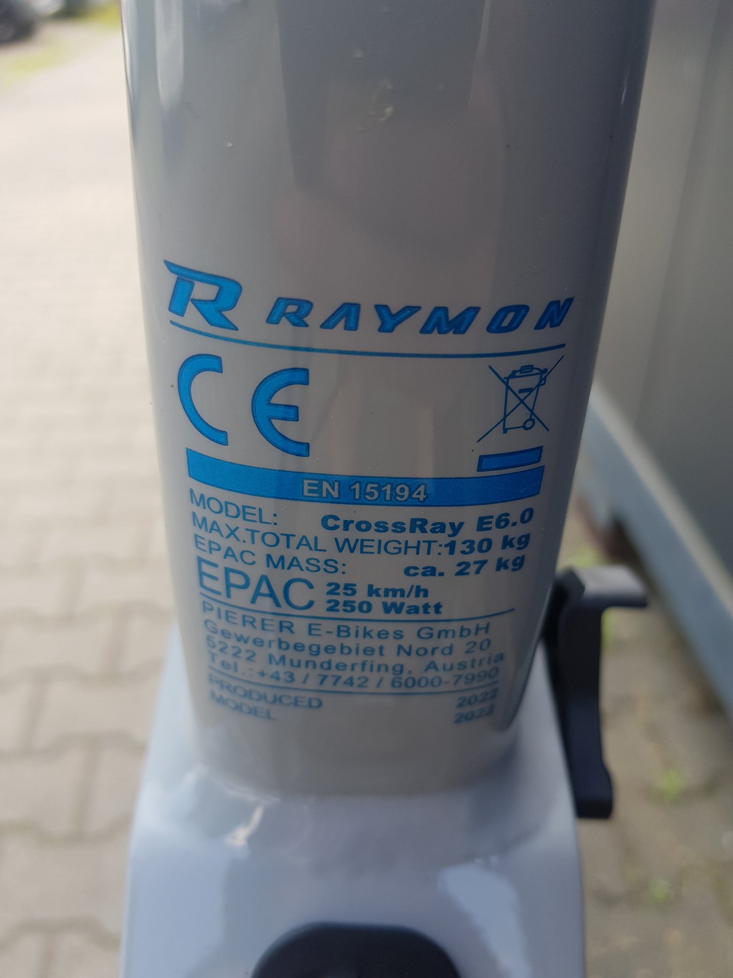 Raymon Tour Cross Ray E 6.0 Rahmen Gr. M; AV6474; Nr.4 intern