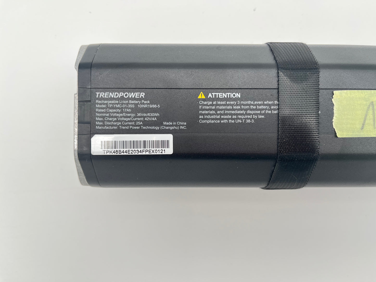 Trendpower TP-YMC-01-35S Shimano E-Bike Akku Battery 36V, 630Wh, Intube; int. 0121