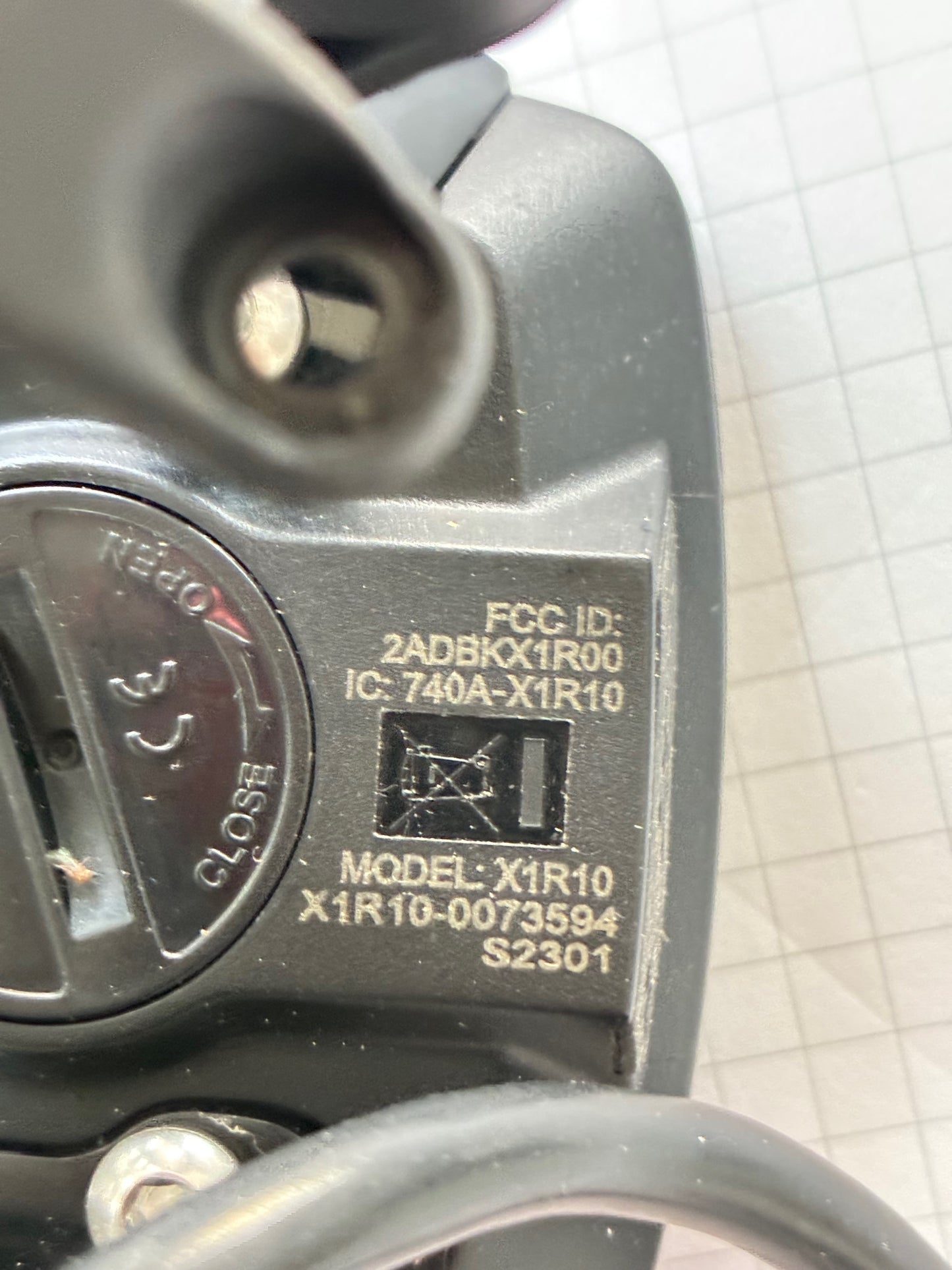 Yamaha 2,8 Zoll E-Bike Display mit Lenkerschalter X1R10 - Schwarz; 73594 int.